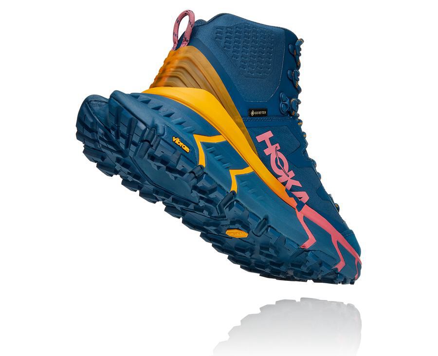 Hoka One One Tennine Hike Gore-Tex Vandringsskor Herr - Blå - CWZMS-3920